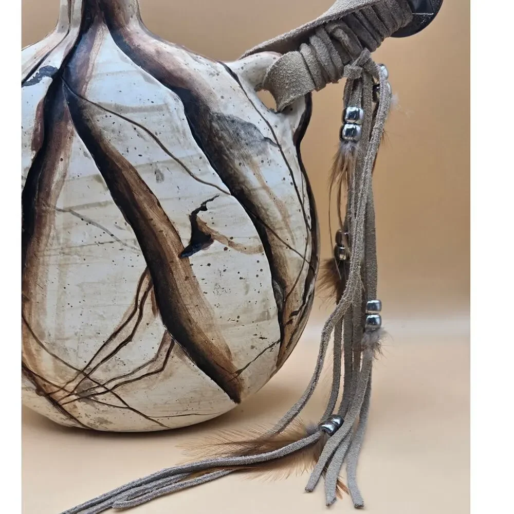 Decorative Sculpture Crafted out of Pottery Depicts Western Scene Pre Loved
